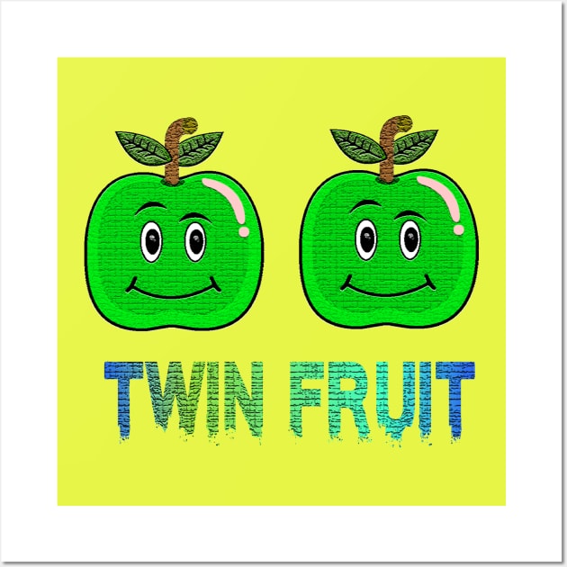 THE TWINS FRUIT T-SHIRT Wall Art by paynow24